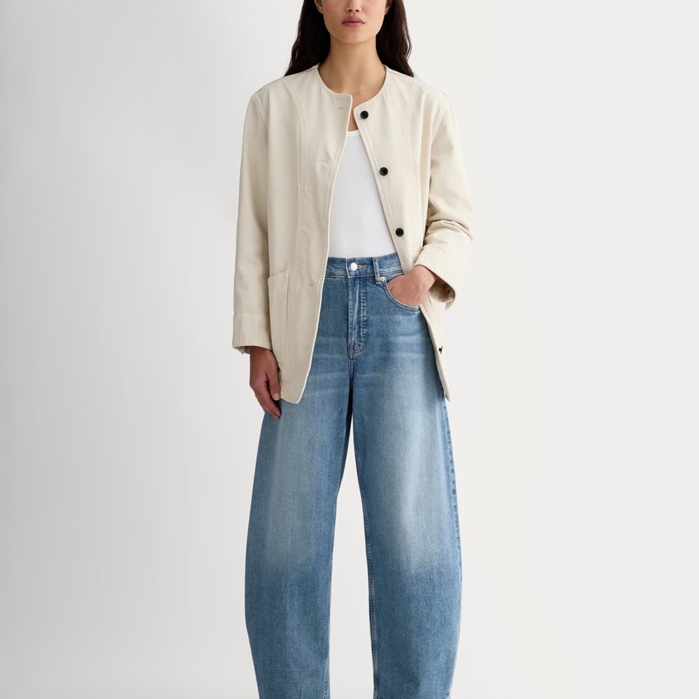 Everlane Way High Curve Jean in Vintage Blue size 25